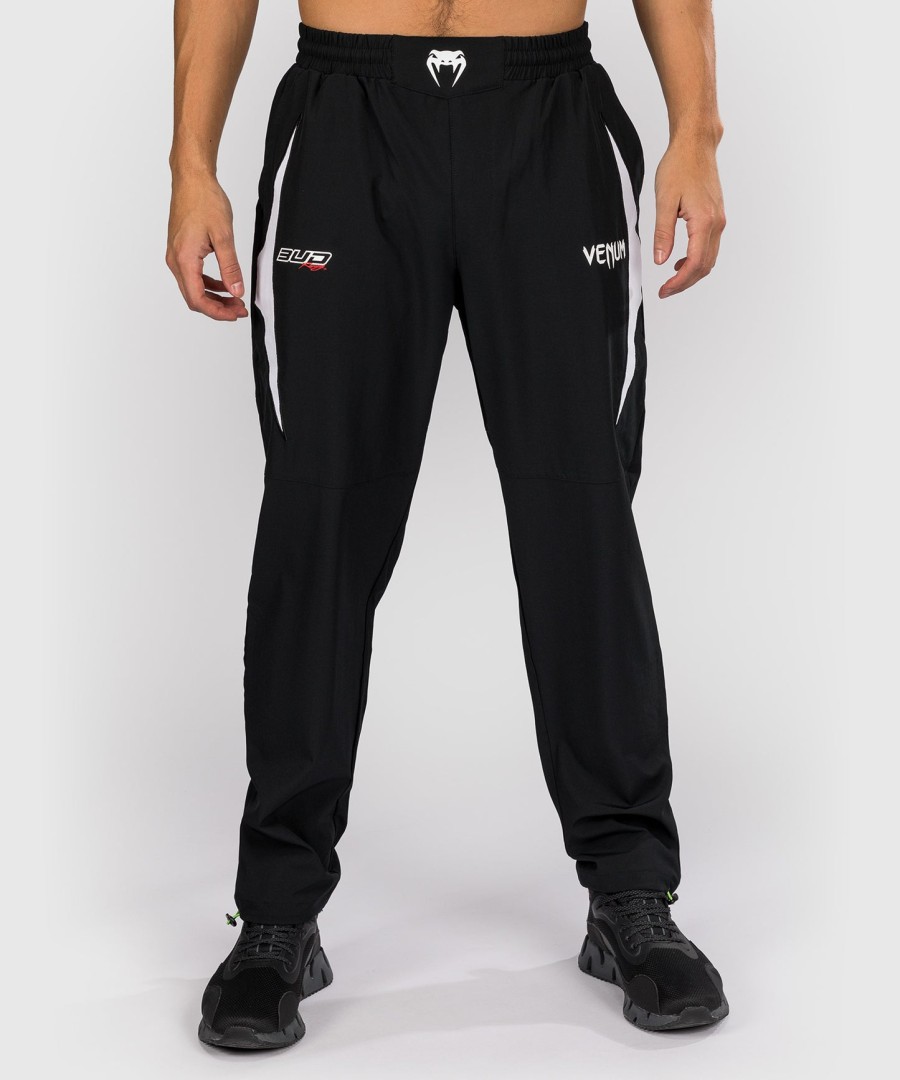 venum x bud racing herren-jogginghose – schwarzweißhellgrün