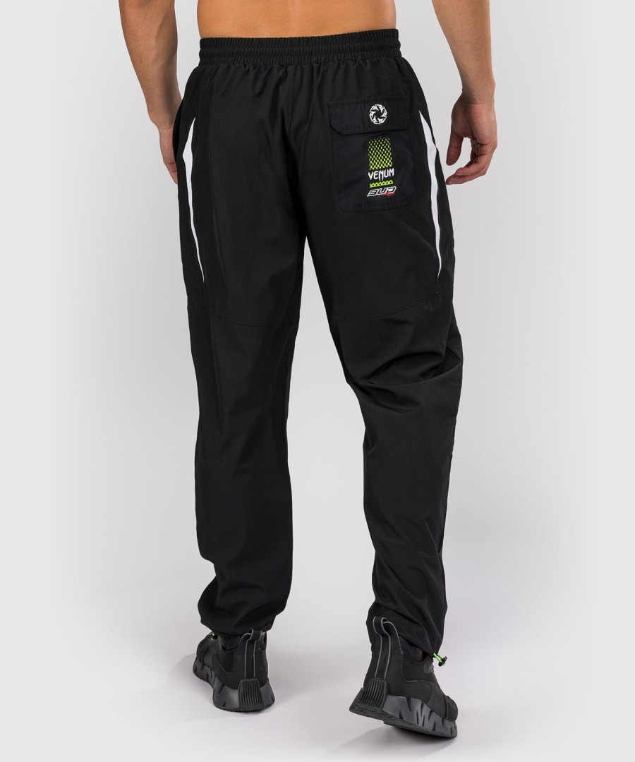 venum x bud racing herren-jogginghose – schwarzweißhellgrün