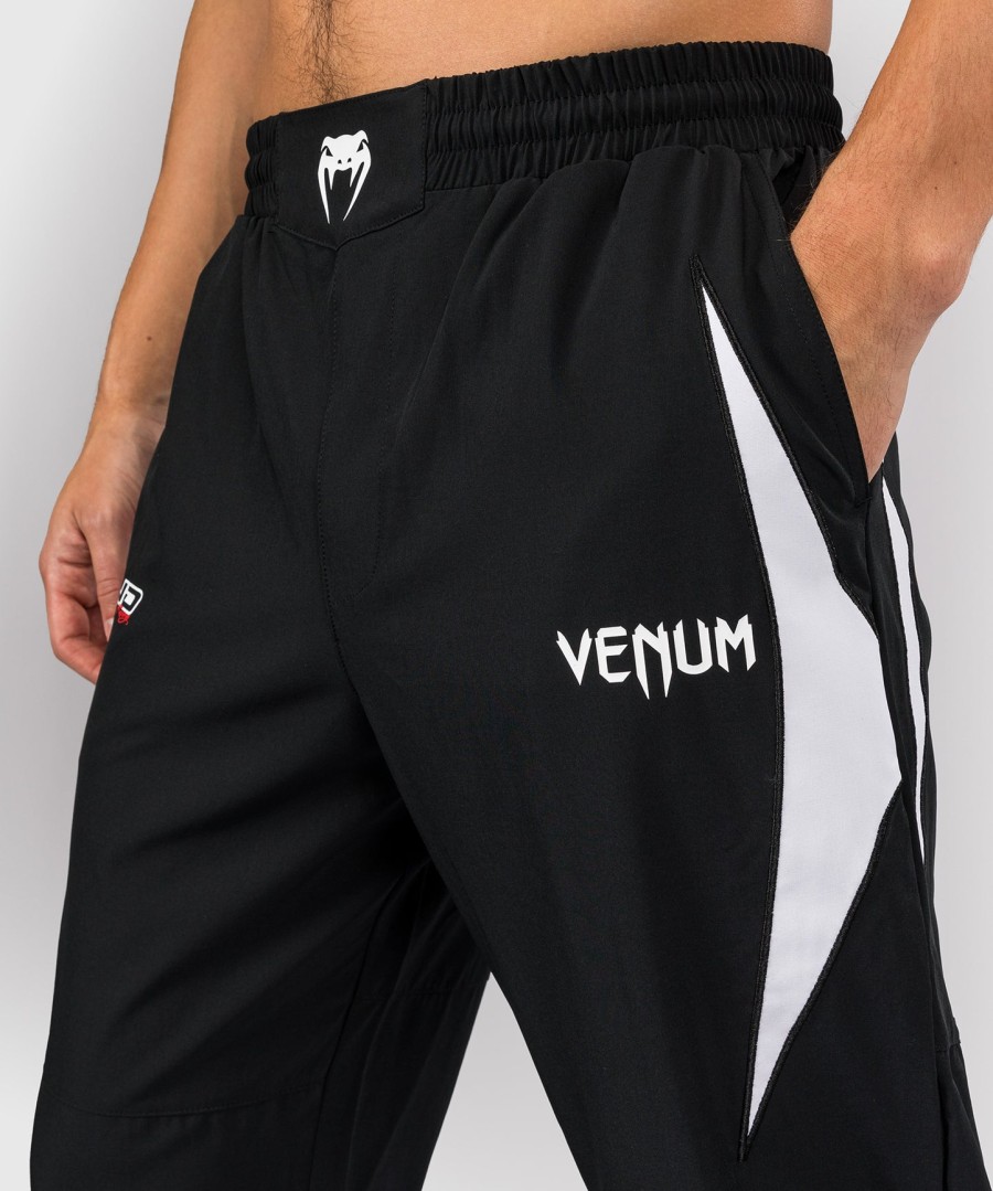 venum x bud racing herren-jogginghose – schwarzweißhellgrün