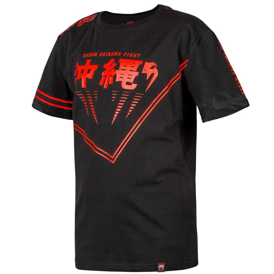 venum okinawa 2.0 kinder-t-shirt – schwarzrot