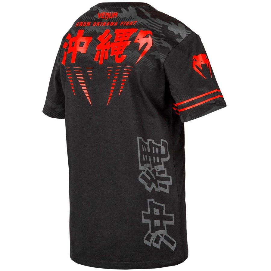 venum okinawa 2.0 kinder-t-shirt – schwarzrot