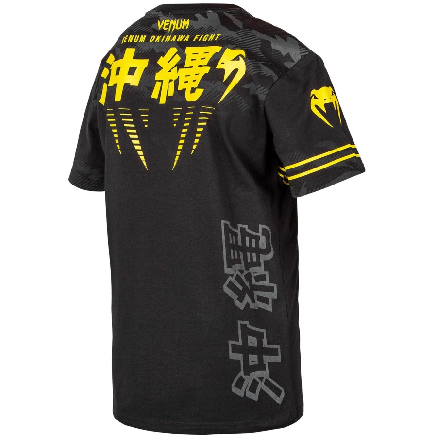 venum okinawa 2.0 kinder-t-shirt – schwarzgelb – exklusiv