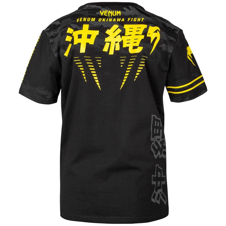 venum okinawa 2.0 kinder-t-shirt – schwarzgelb – exklusiv