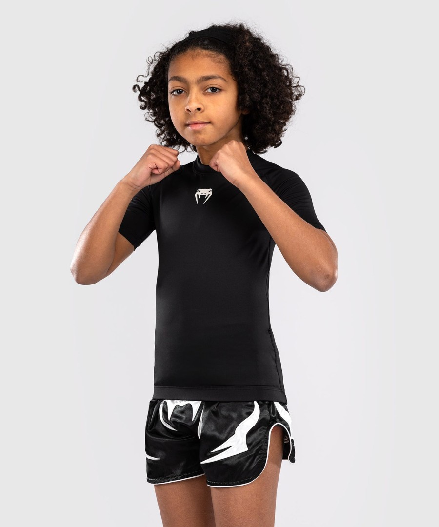 venum contender kinder-rashguards kurzarm - schwarz