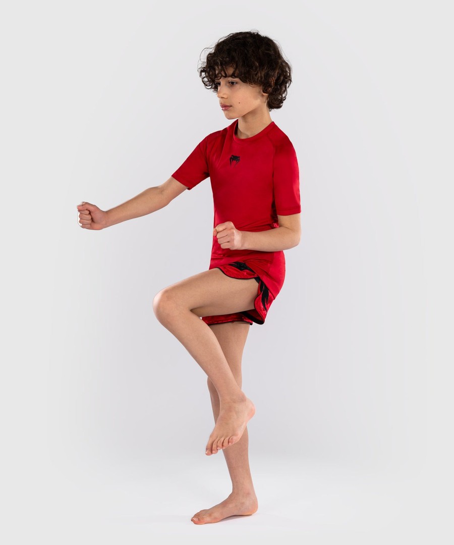 venum contender kinder-rashguards kurzarm - kirschrot