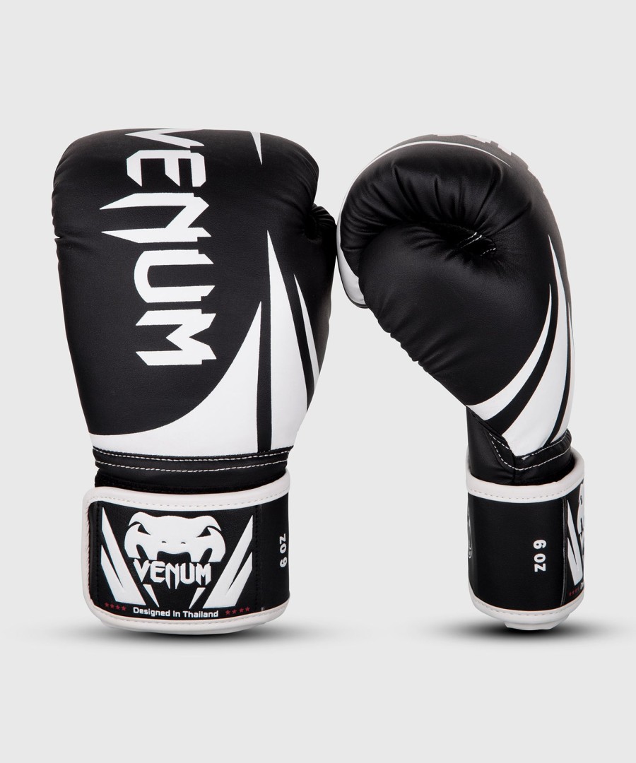 venum challenger 2.0 kinderboxhandschuhe – schwarzweiß