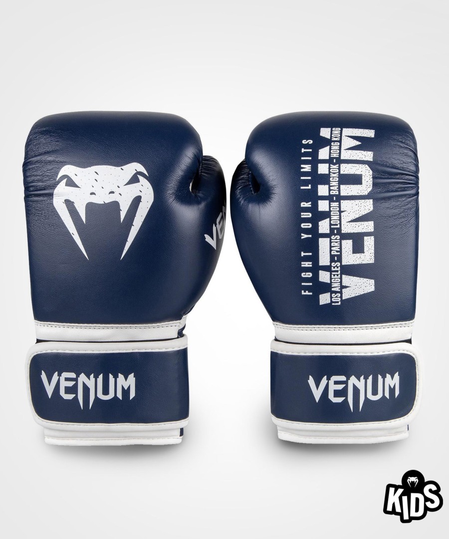 venum signature kinderboxhandschuhe – marineblau
