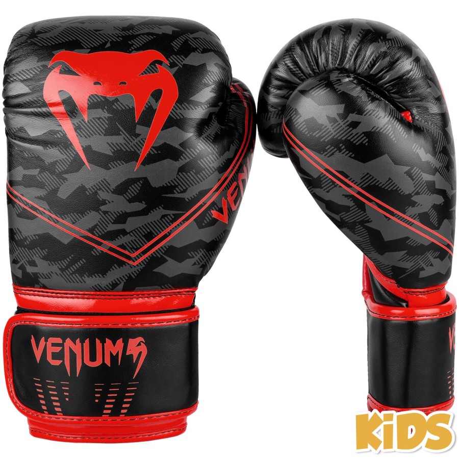 venum okinawa 2.0 kinderboxhandschuhe - schwarzrot