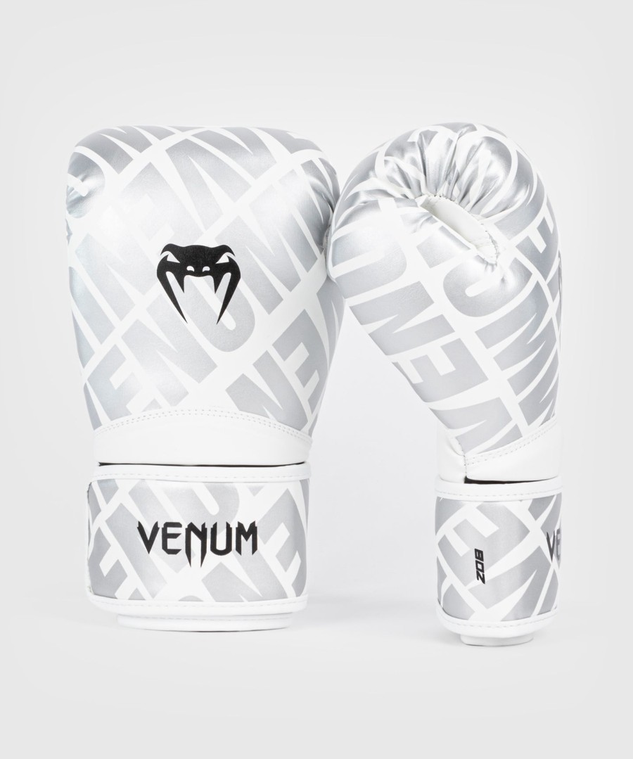 venum contender 1.5 xt kinderboxhandschuhe - weiß-silber