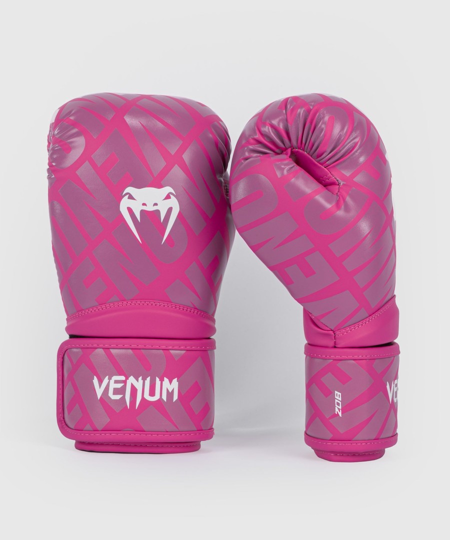 venum contender 1.5 xt kinderboxhandschuhe - weiß-rosa