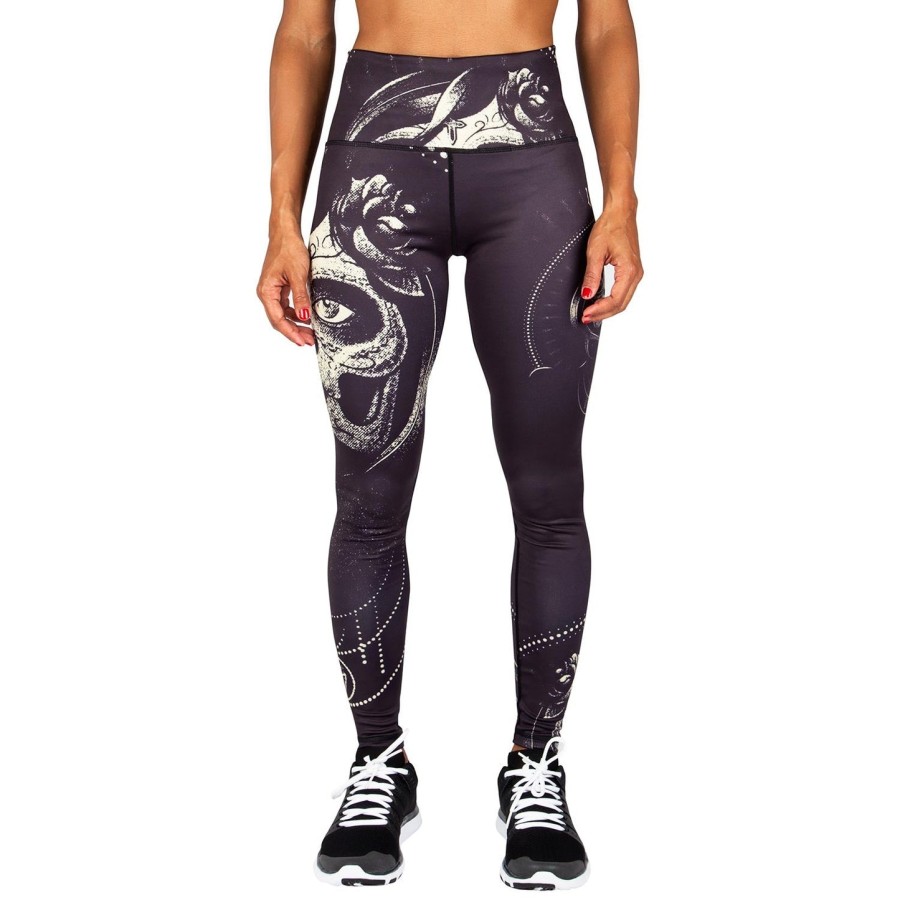 venum santa muerte leggings - schwarzgelb