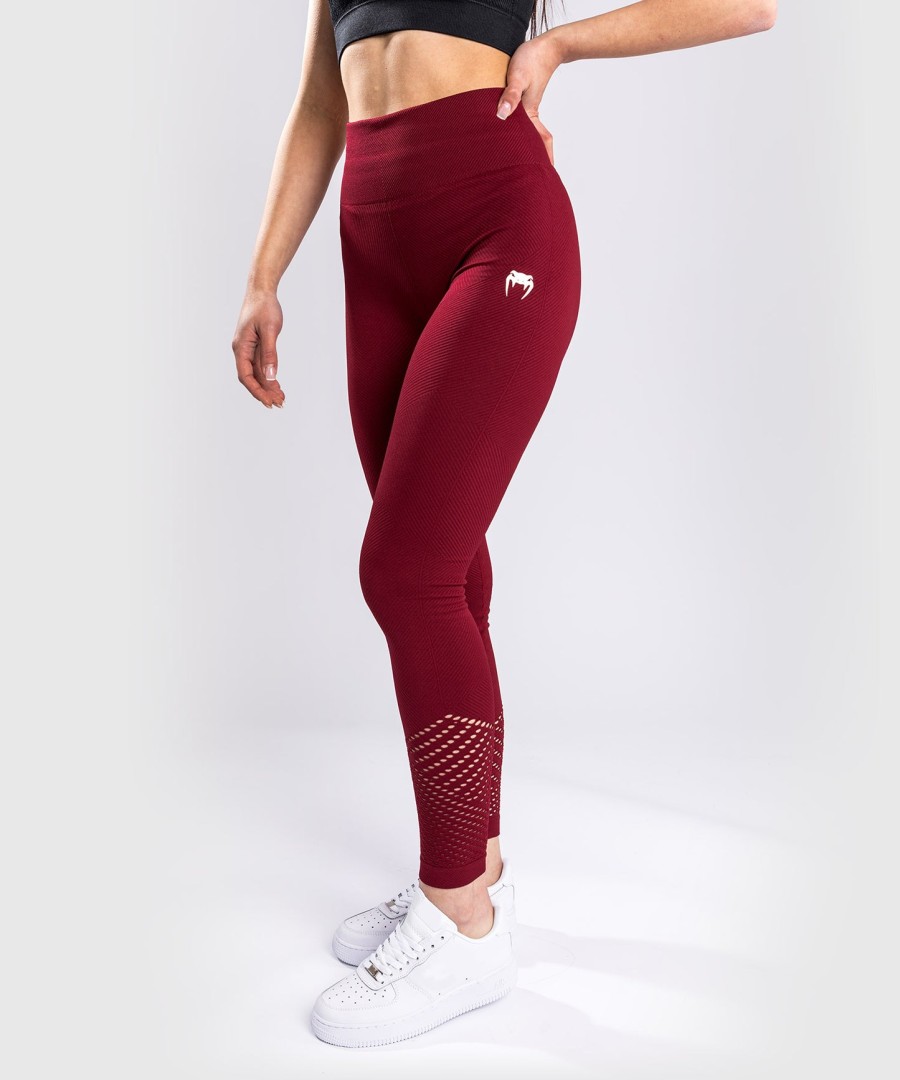 venum sparring seamless leggings – für damen – burgunderrot
