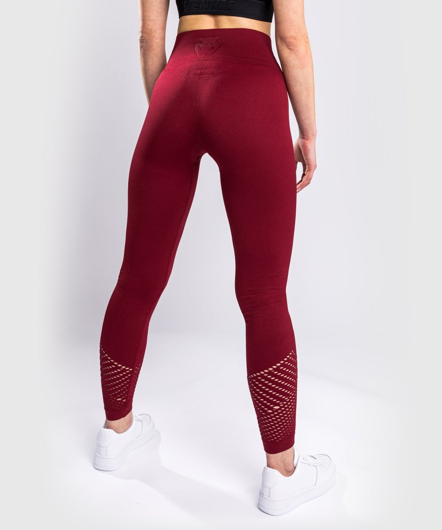 venum sparring seamless leggings – für damen – burgunderrot