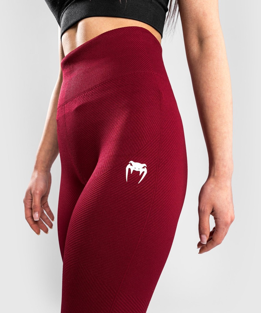 venum sparring seamless leggings – für damen – burgunderrot