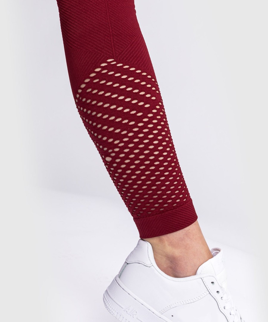 venum sparring seamless leggings – für damen – burgunderrot