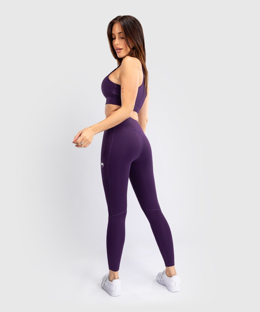 venum essential performance leggings für damen – dunkelviolett