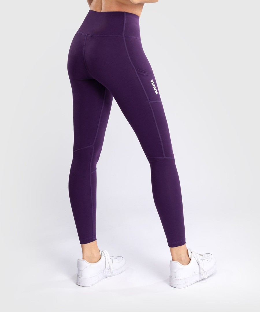 venum essential performance leggings für damen – dunkelviolett