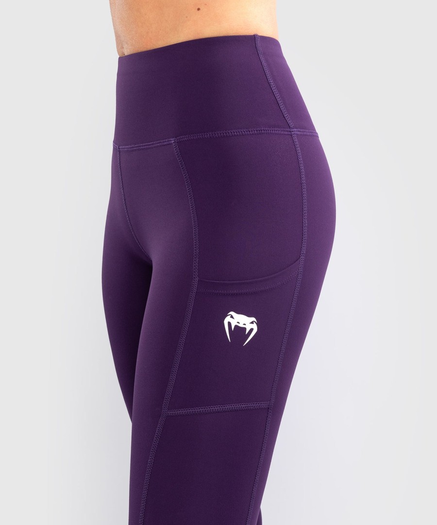 venum essential performance leggings für damen – dunkelviolett