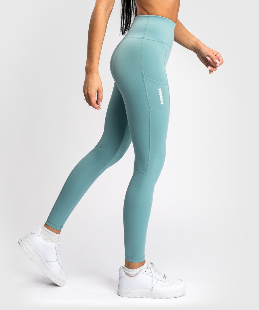 venum essential performance leggings für damen – aquagrün
