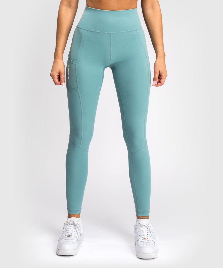 venum essential performance leggings für damen – aquagrün