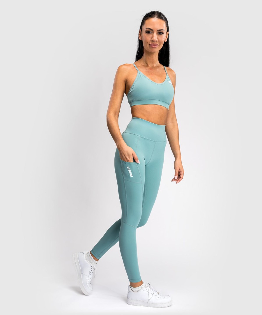 venum essential performance leggings für damen – aquagrün