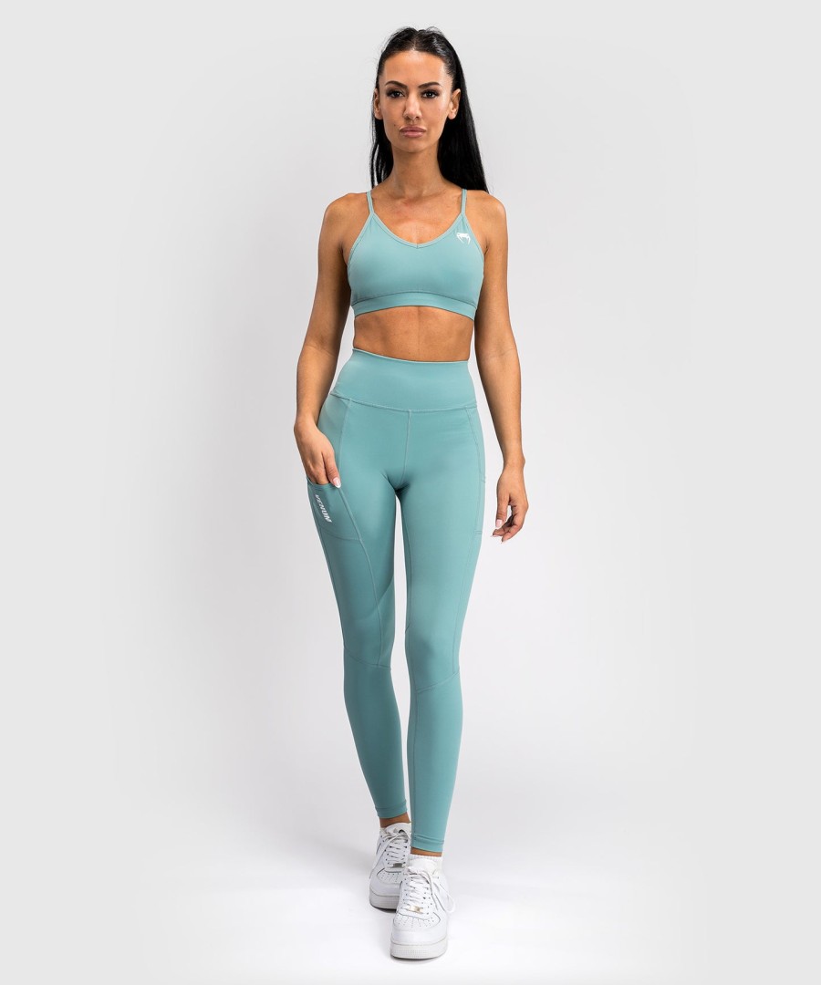 venum essential performance leggings für damen – aquagrün