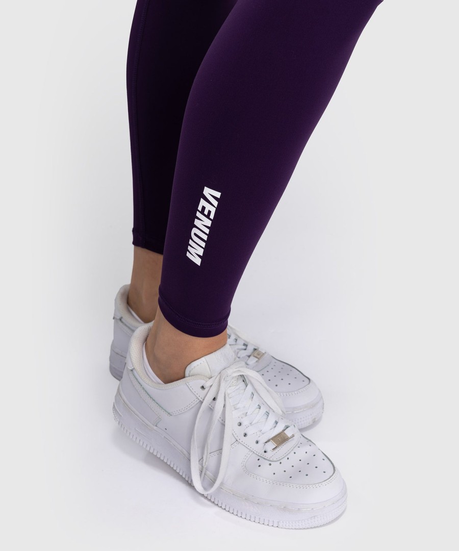 venum essential damen-leggings – dunkelviolett