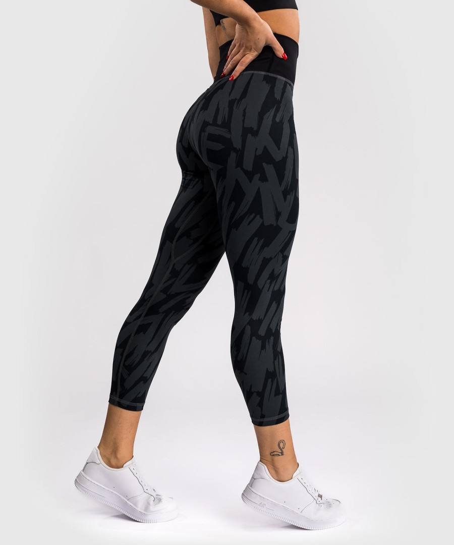 venum graffiti damen 78 leggings - urban charcoal