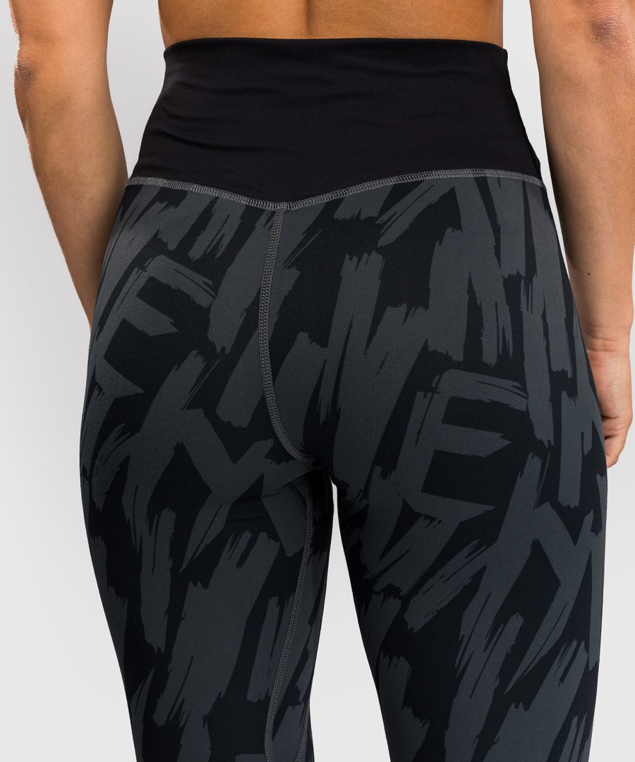 venum graffiti damen 78 leggings - urban charcoal