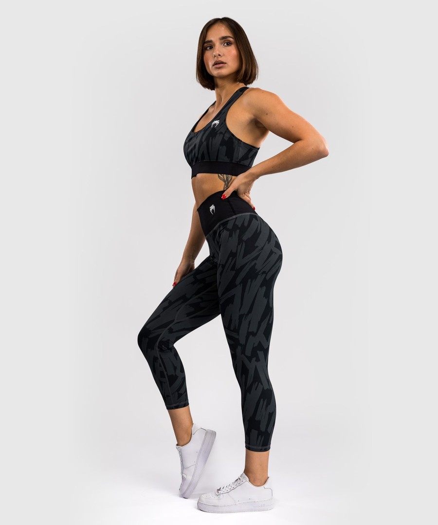 venum graffiti damen 78 leggings - urban charcoal