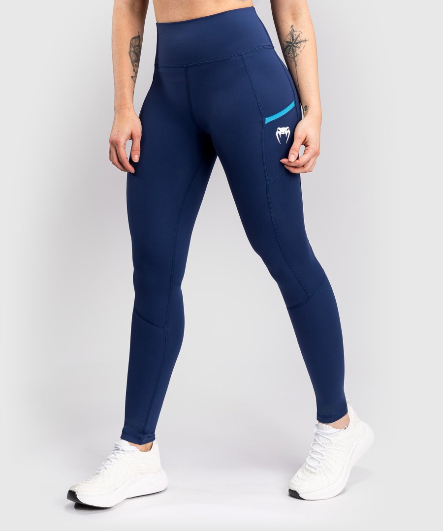 venum x top rank original damen-leggings in voller länge - marineblau