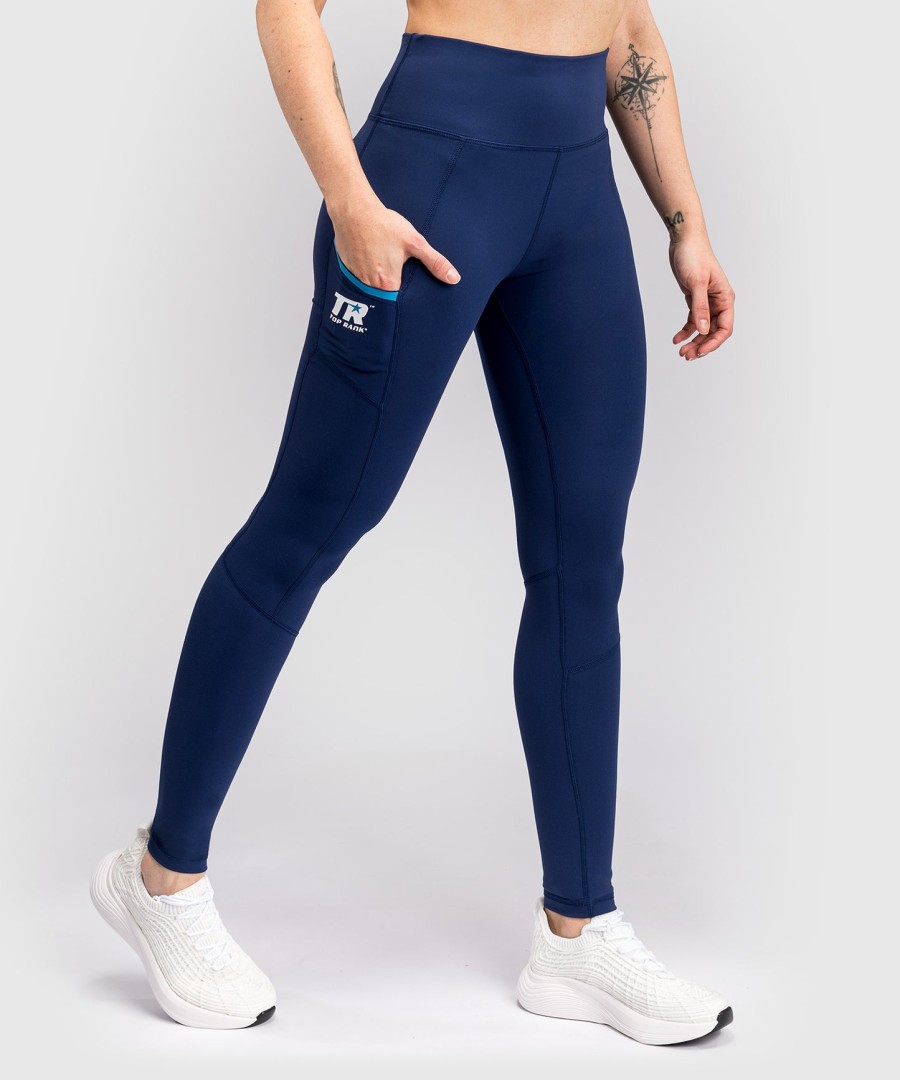 venum x top rank original damen-leggings in voller länge - marineblau