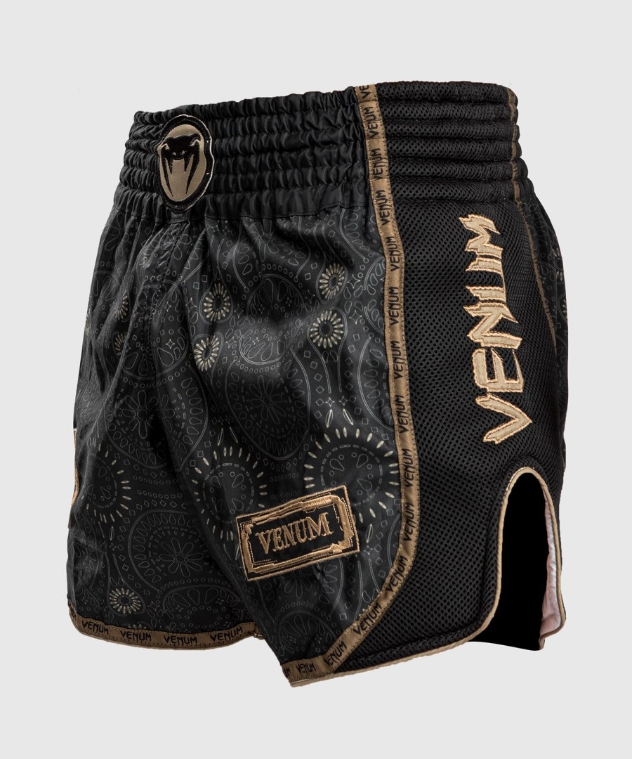 venum santa muerte dark side - muay thai shorts - schwarzbraun
