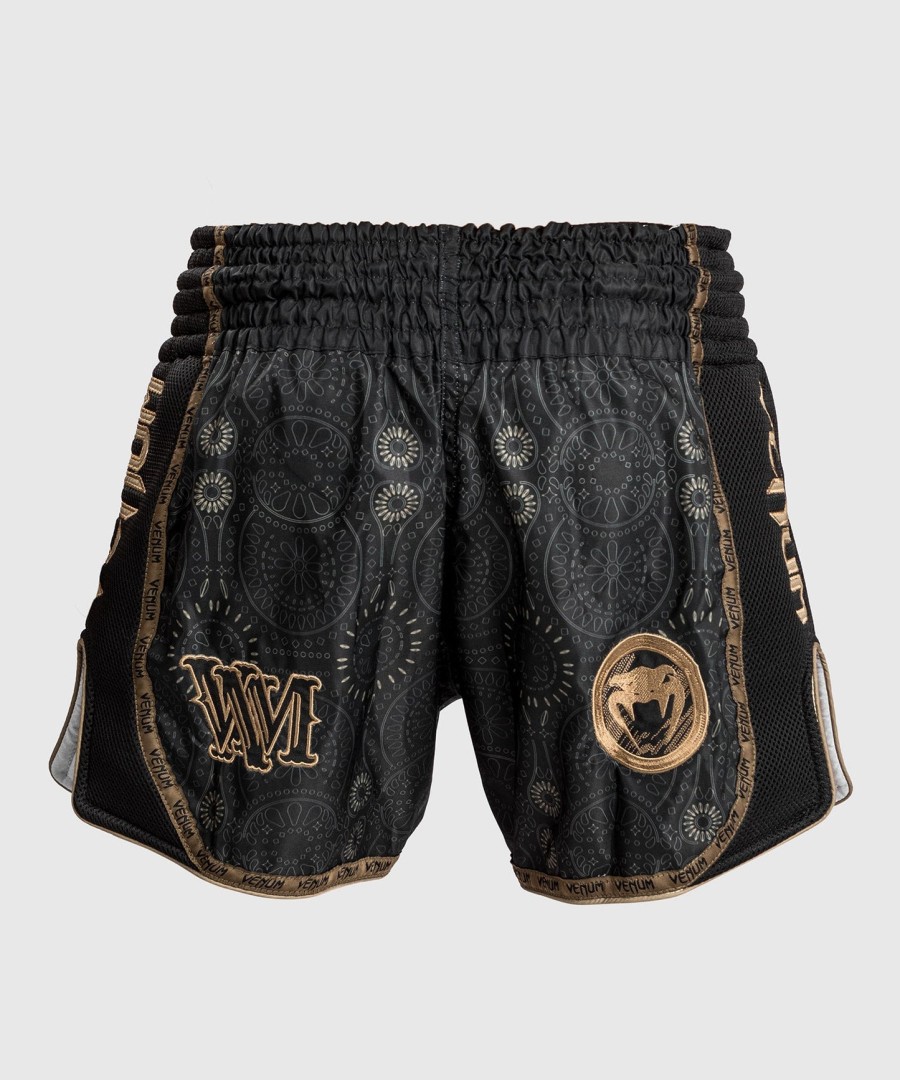 venum santa muerte dark side - muay thai shorts - schwarzbraun