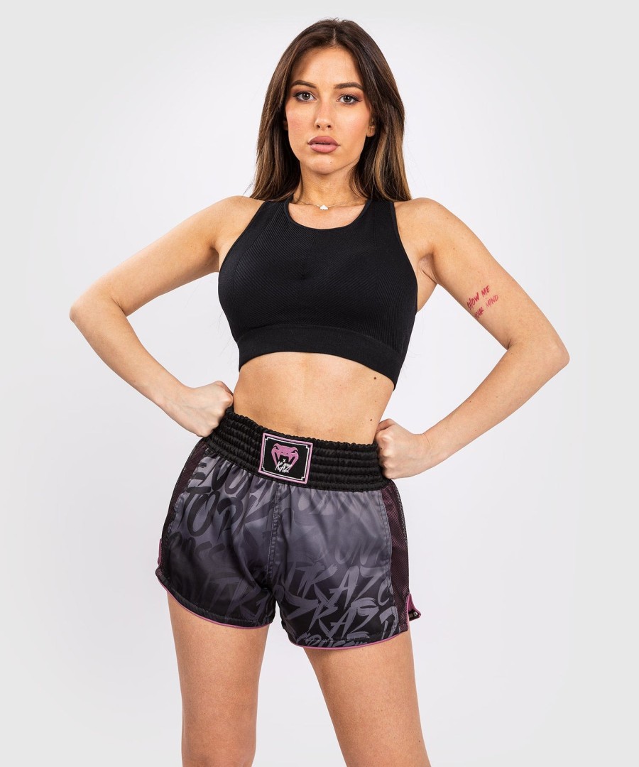 venum x kaz muay thai shorts - schwarz
