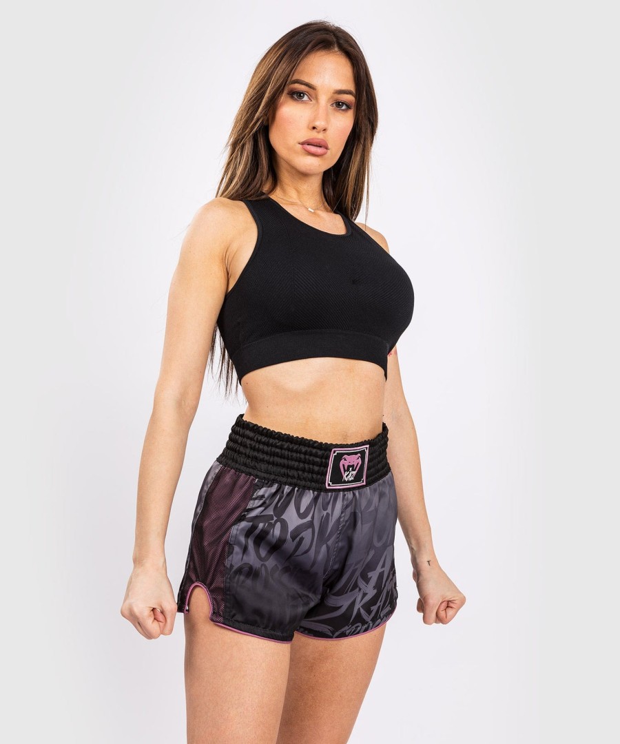 venum x kaz muay thai shorts - schwarz