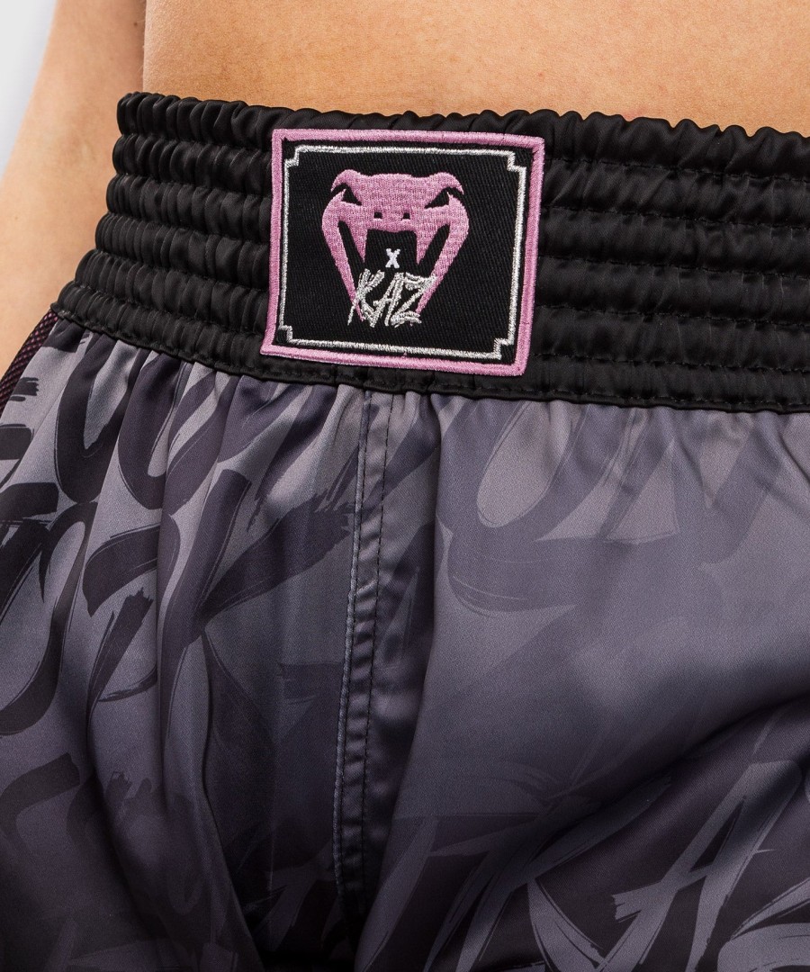 venum x kaz muay thai shorts - schwarz