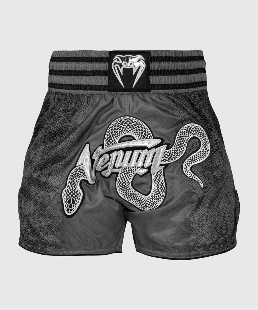 venum amazonia damen muay thai shorts - dunkelgrau