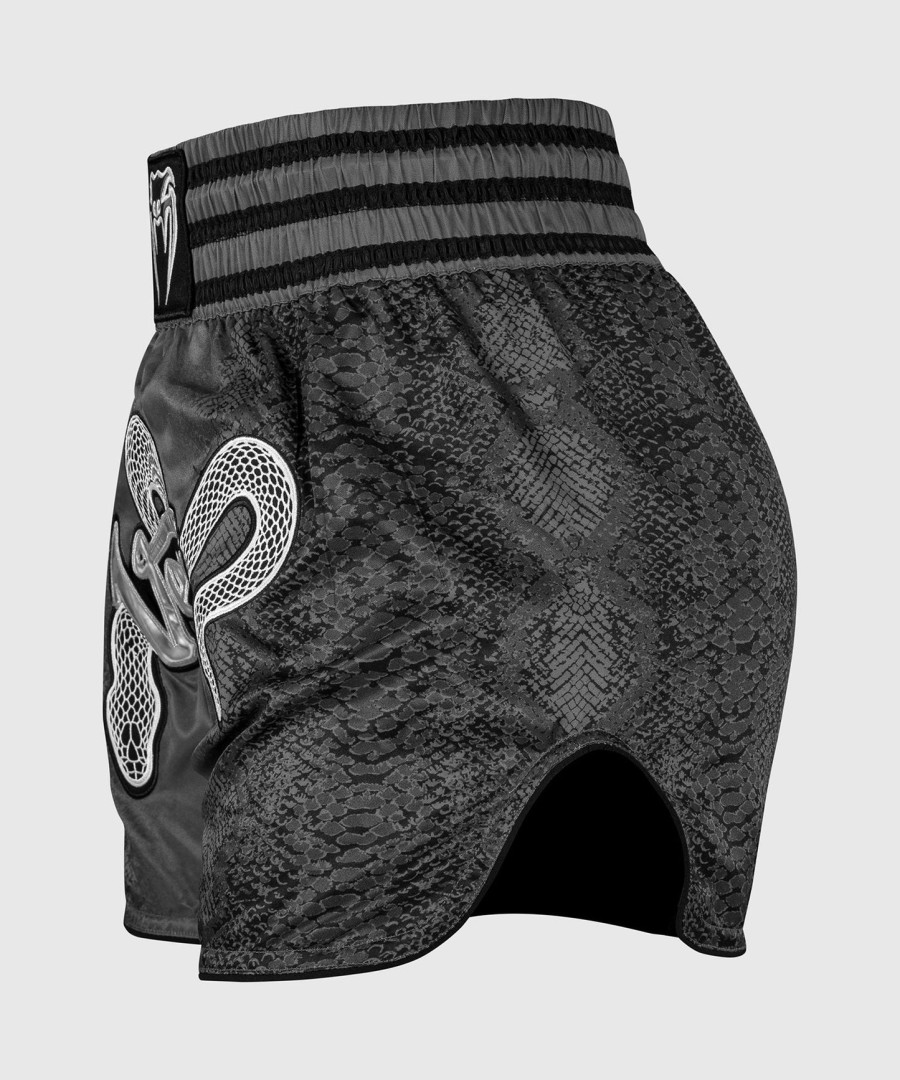 venum amazonia damen muay thai shorts - dunkelgrau