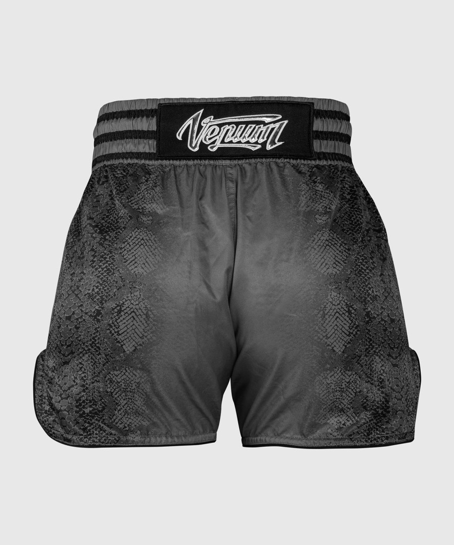 venum amazonia damen muay thai shorts - dunkelgrau