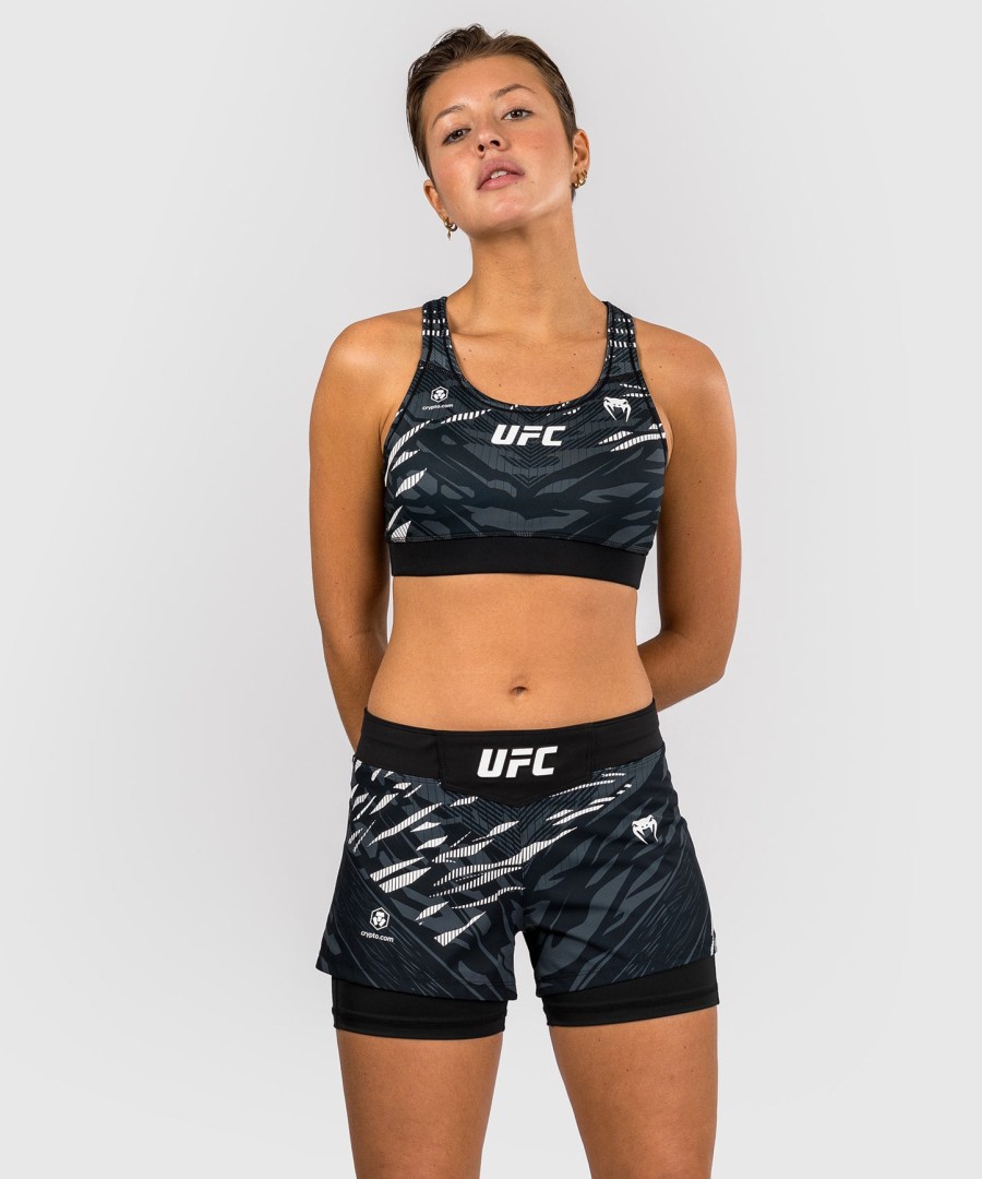 ufc fusion by venum authentic fight night damen-kampfshorts – schwarz