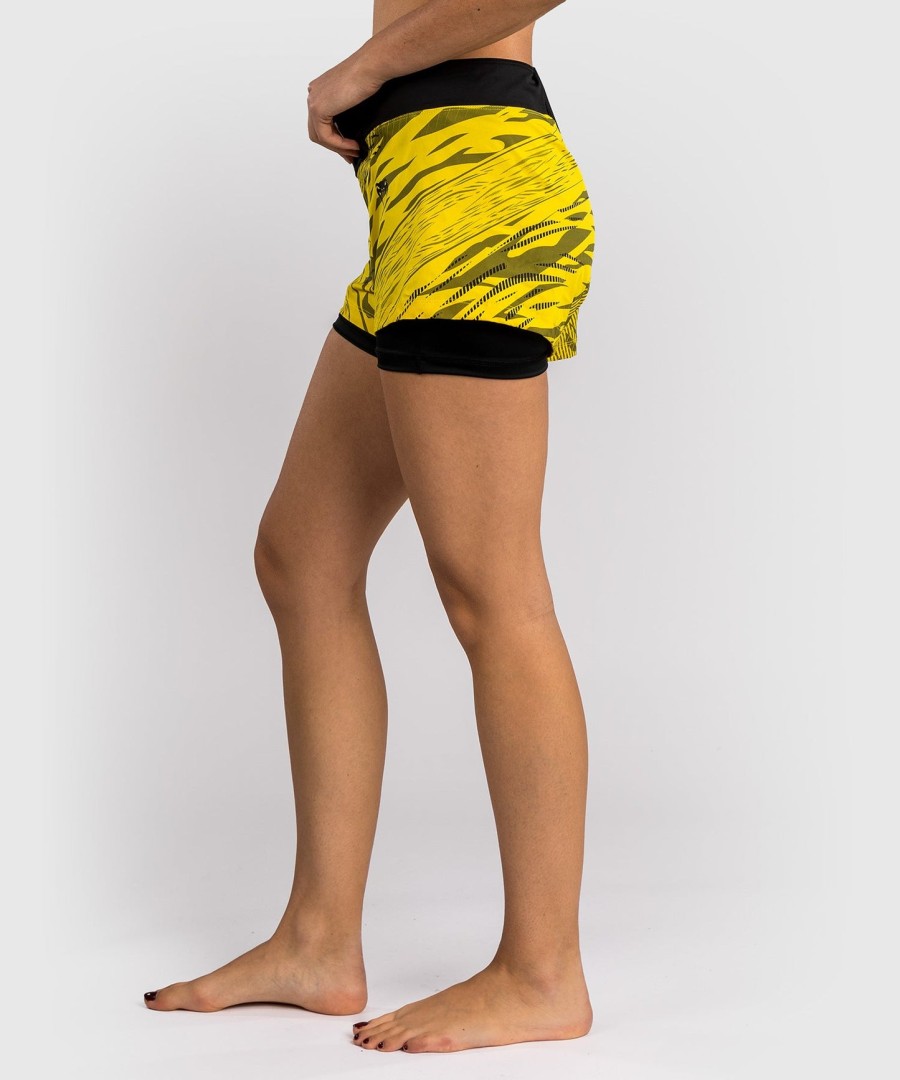 ufc fusion by venum authentic fight night damen-kampfshorts – gelb