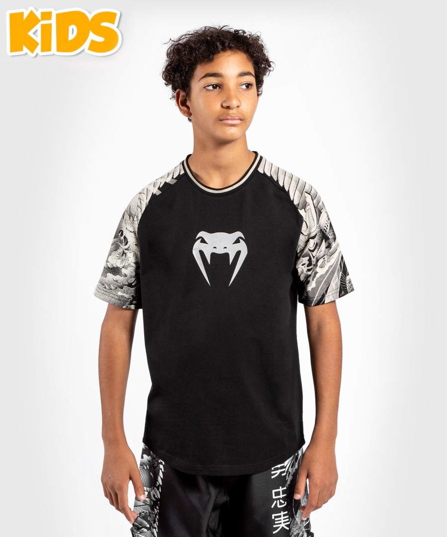 venum ykz21 kinder-t-shirt – schwarzweiß