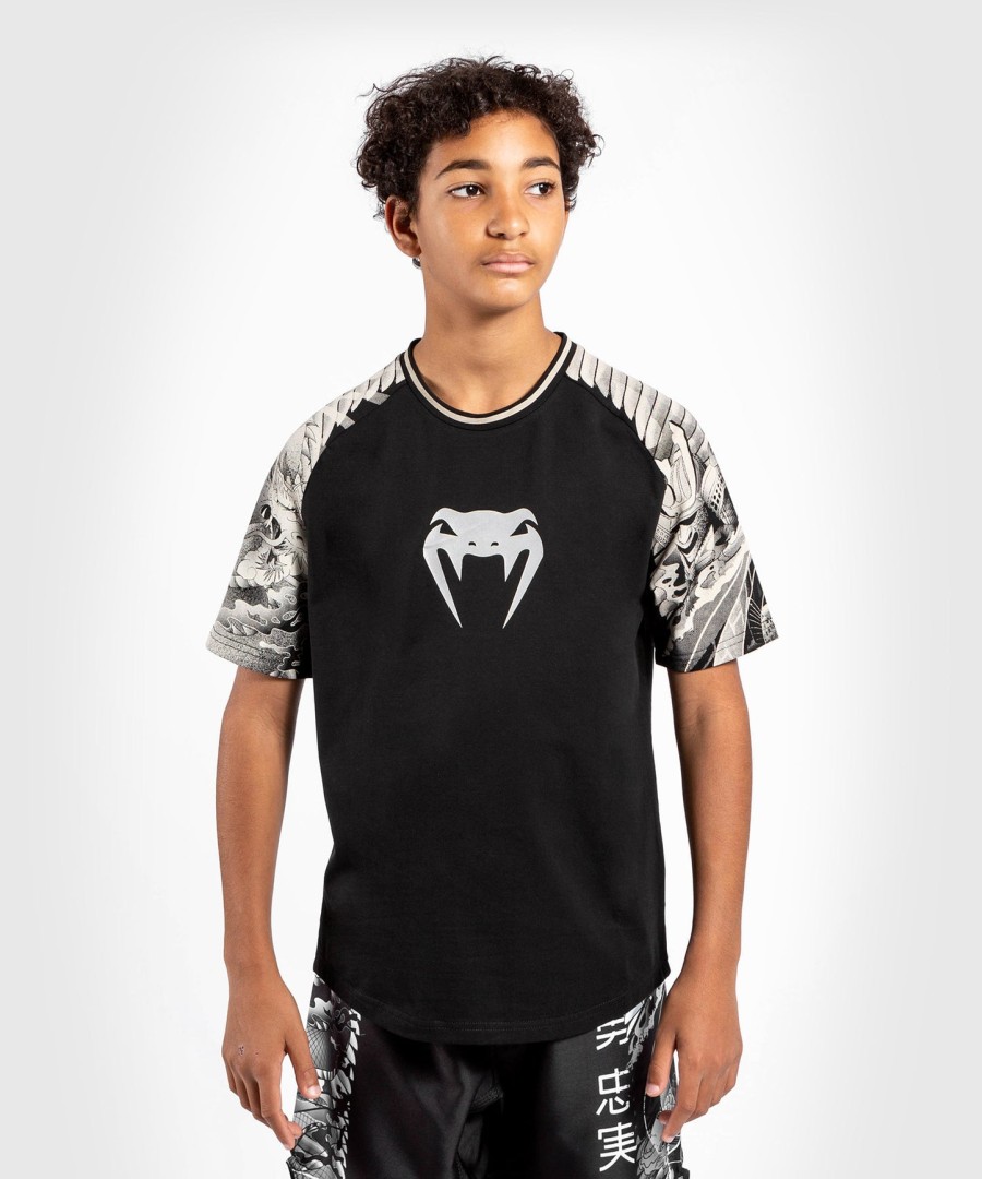 venum ykz21 kinder-t-shirt – schwarzweiß
