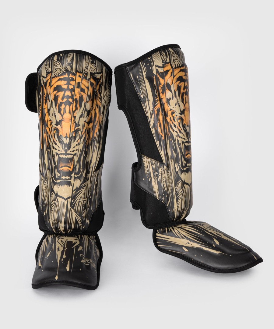 venum tiger schienbeinschoner – schwarzneonorange