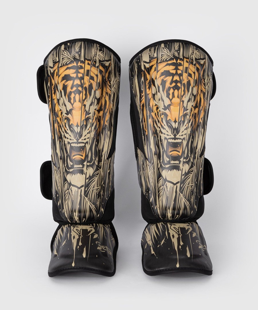 venum tiger schienbeinschoner – schwarzneonorange