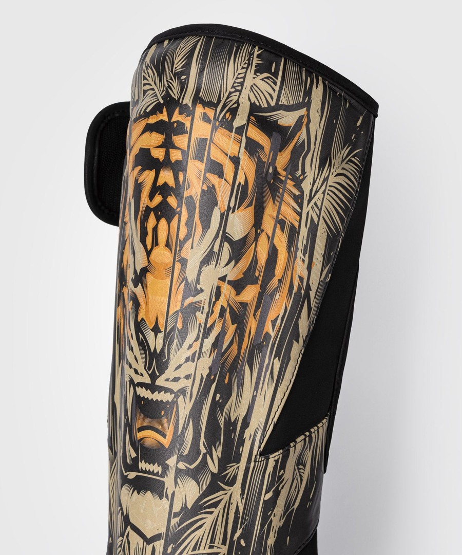 venum tiger schienbeinschoner – schwarzneonorange