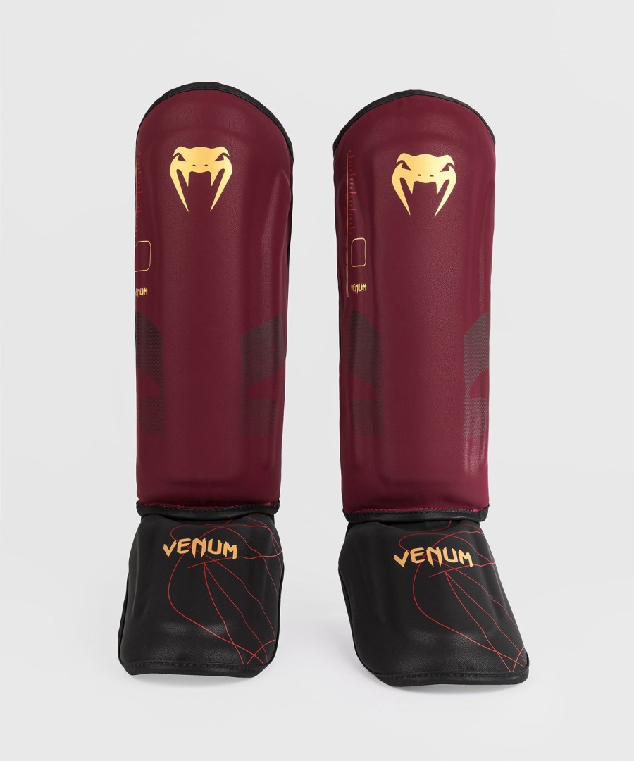 venum tactical xt schienbeinschoner – schwarzburgunderrotgold