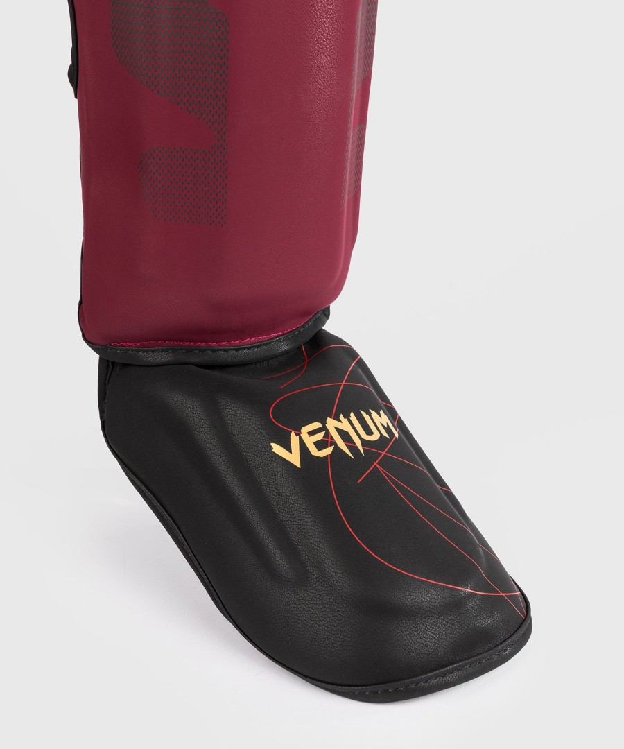 venum tactical xt schienbeinschoner – schwarzburgunderrotgold