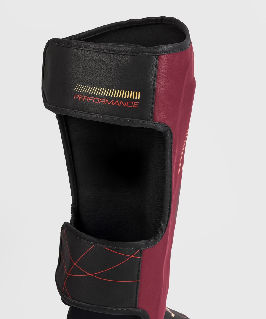 venum tactical xt schienbeinschoner – schwarzburgunderrotgold